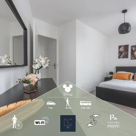 *Disneyland-Paris* 8Personnes, Parking, Wifi Serris Exterior photo