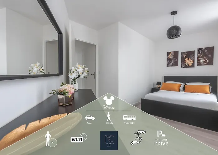 *Disneyland-Paris* 8Personnes, Parking, Wifi