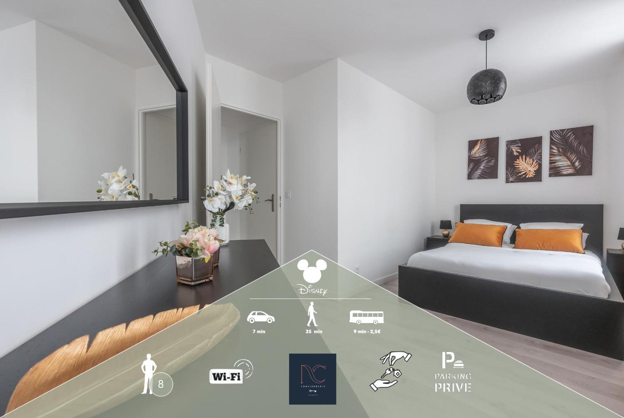 *disneyland-paris* 8personnes, Parking, Wifi * Serris